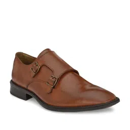 Carlo Romano Men's Tan Monk Shoes image 2