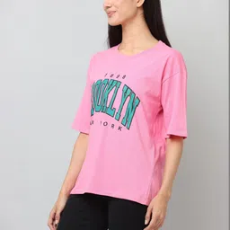 GLAMSYSTYLE Women Typography Printed 1 T-shirt image 4