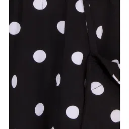 Cutecumber Kids Black Printed Dress, Belt with Bag image 5