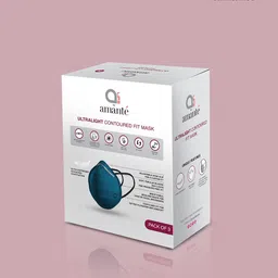 Amante Unisex 3 Pcs Solid 5-Ply Anti-Microbial Reusable Proective Outdoor Masks image 4