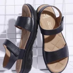 Carlton London Women's Blue Ankle Strap Sandals-image-48