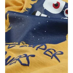 Plum Tree Kids Yellow & White Printed T-Shirt (Pack Of 2) image 5