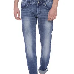 Basics Blue Lightly Washed Jeans image 1