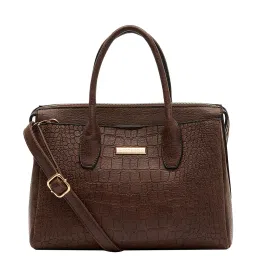 Giordano Brown Textured Medium Handbag image 1