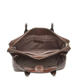 Giordano Brown Textured Medium Handbag image 4