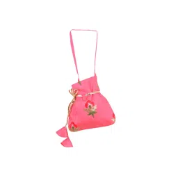 Cutecumber Kids Pink Embellished Kurta, Sharara with Bag image 4