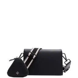 Call It Spring Black Solid Small Sling Handbag-image-6