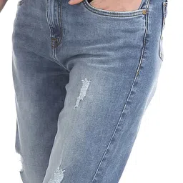 U.S. Polo Assn. Indigo Distressed Skinny Fit Jeans image 5