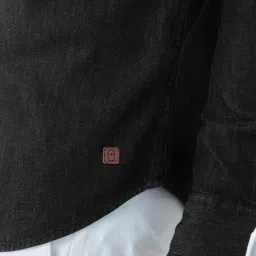 The Souled Store Black Cotton Regular Fit Shirt image 4