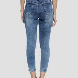 People Denim Blue Cotton Mid Rise Jeans image 2