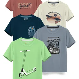 HELLCAT Boys Typography 5 Printed T-shirt-picture-26