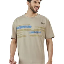 BE POSITIVE Men Graphic Printed Round Neck Cotton T-shirt-image-9