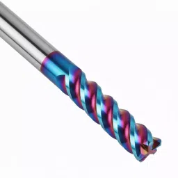 HD Carbide End Mill 4 Flute Ball Nose 4 mm Shank Diameter 75 mm Length for Slotting & Drilling Use image 2