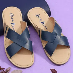 Aria+Nica Criss Cross Detailed Slides - Beige-image-60