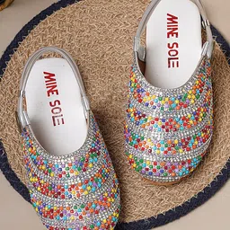 mine sole Minesole Stone Embellished Sandals -  Multi Colour-picture-15
