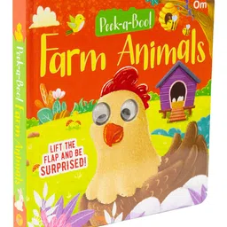 om books international Peek-A-Boo! Farm Animals Board Book for Children: Lift the Flap Fun Book for Babies & Toddlers | First Farm Animal Book for Little Hands [Board book]-picture-11