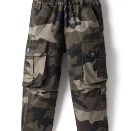 RUFF Cotton Woven Full Length Trouser Pant With Camouflage Print - Multicolour-image-22
