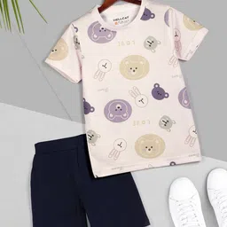 HELLCAT Boys Printed Short Sleeves T-shirt With Shorts-picture-30