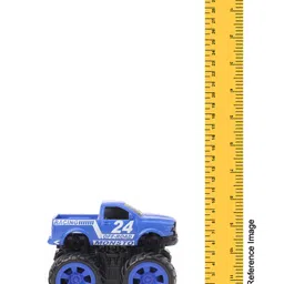 Monsto Friction Monster Truck Toy -Blue image 3