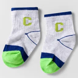 Cute Walk by Babyhug Knit Anti Bacterial Ankle Length Designed Socks Pack of 3 - Multicolor image 4