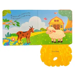 om books international Peek-A-Boo! Farm Animals Board Book for Children: Lift the Flap Fun Book for Babies & Toddlers | First Farm Animal Book for Little Hands [Board book] image 4