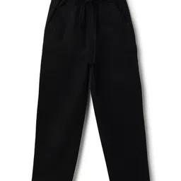 Tales & Stories Cotton Linen Woven Full Sleeves Solid Shirt & Trousers Set - Black image 5