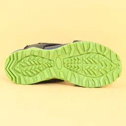 Pine Kids Sandals With Velcro Closure - Grey & Green image 5
