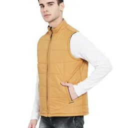 Duke Navy & Mustard Regular Fit Reversible Jacket image 3