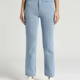 Pepe Jeans Blue Cotton High Rise Jeans-picture-12