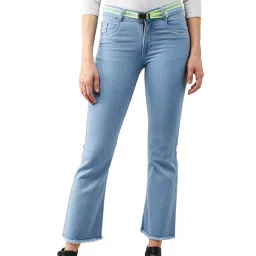 DOLCE CRUDO Light Blue Bootcut Jeans image 1