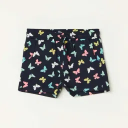 Fame Forever by Lifestyle Kids Navy Cotton Printed Shorts-picture-35