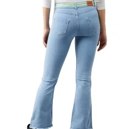 DOLCE CRUDO Light Blue Bootcut Jeans image 2