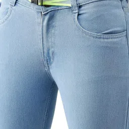 DOLCE CRUDO Light Blue Bootcut Jeans image 5