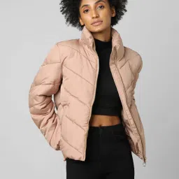 Only Light Brown Quilted Jacket image 1