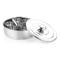 Goodhomes Silver Stainless Steel Spice Jar (0.16 L) - Set of 7 image 3