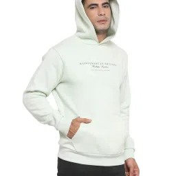 Red Tape Mint Green Printed Hooded Sweatshirt image 4