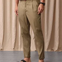 Mr Bowerbird Men Tailored Fit Vintage Pleated Trousers image 4