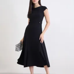 Styli Black Synthetic Regular Fit Dress-picture-30