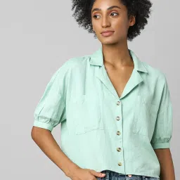 Only Light Green Regular Fit Shirt image 1