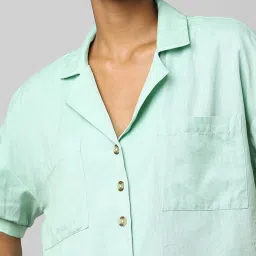 Only Light Green Regular Fit Shirt image 5