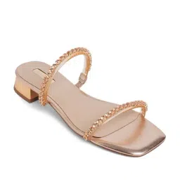 Aldo Women's Rose Gold Casual Sandals image 2