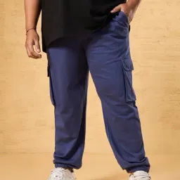 Bewakoof Blue Loose Fit Joggers-picture-22