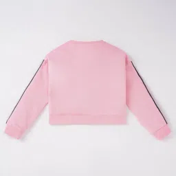 Ed-a-Mamma Kids Pink Solid Full Sleeves Jacket image 2