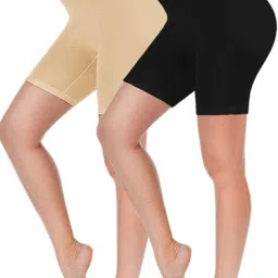 Diving Deep Women Pack of 2 Cotton Assorted Boy Shorts-picture-15