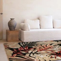 Ddecor Rugs Red Blended Floral Rugs-picture-5
