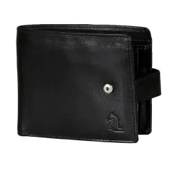 Kara Black Formal Leather Bi-Fold Wallet For Men image 2