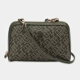 Tommy Hilfiger Huntsman Green Logo Sling Bag image 5