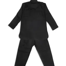 VASTRAMAY SISHU Black Cotton Relaxed Fit Kurta Set image 2