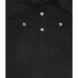 VASTRAMAY SISHU Black Cotton Relaxed Fit Kurta Set image 5