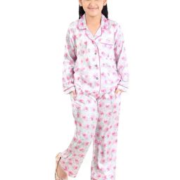 Tiny Girl Off White Barbie Printed Night Suit-picture-4